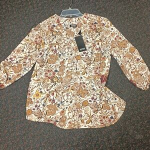 Jones New York Multicolor Floral Top